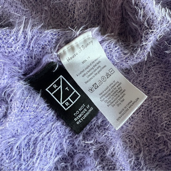 House of Sunny Purple Squiggle Midi Dress - Picture 8 of 8